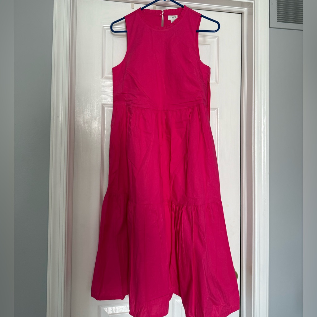 Jcrew Factory Pink Midi Dress